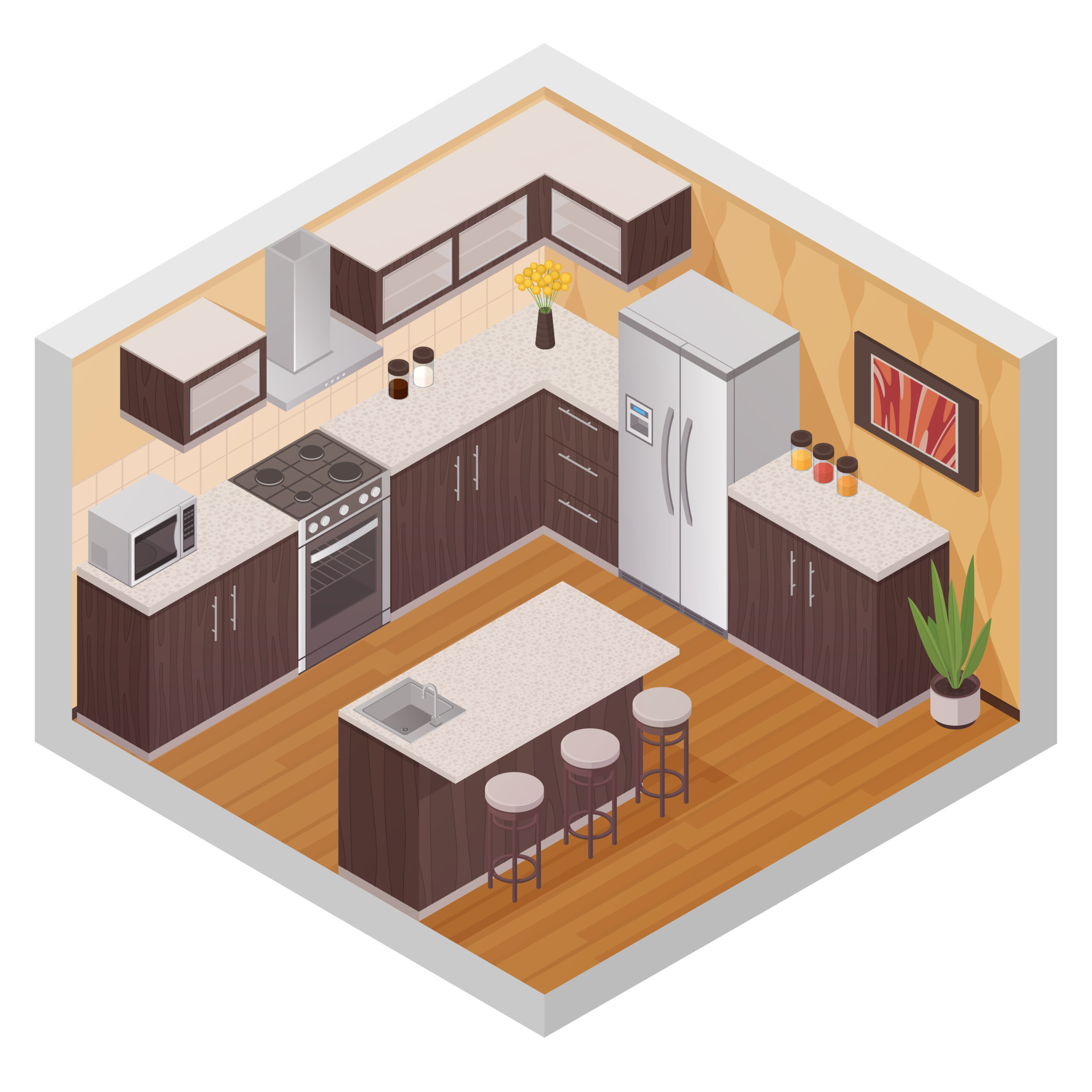 L Shape Kitchen