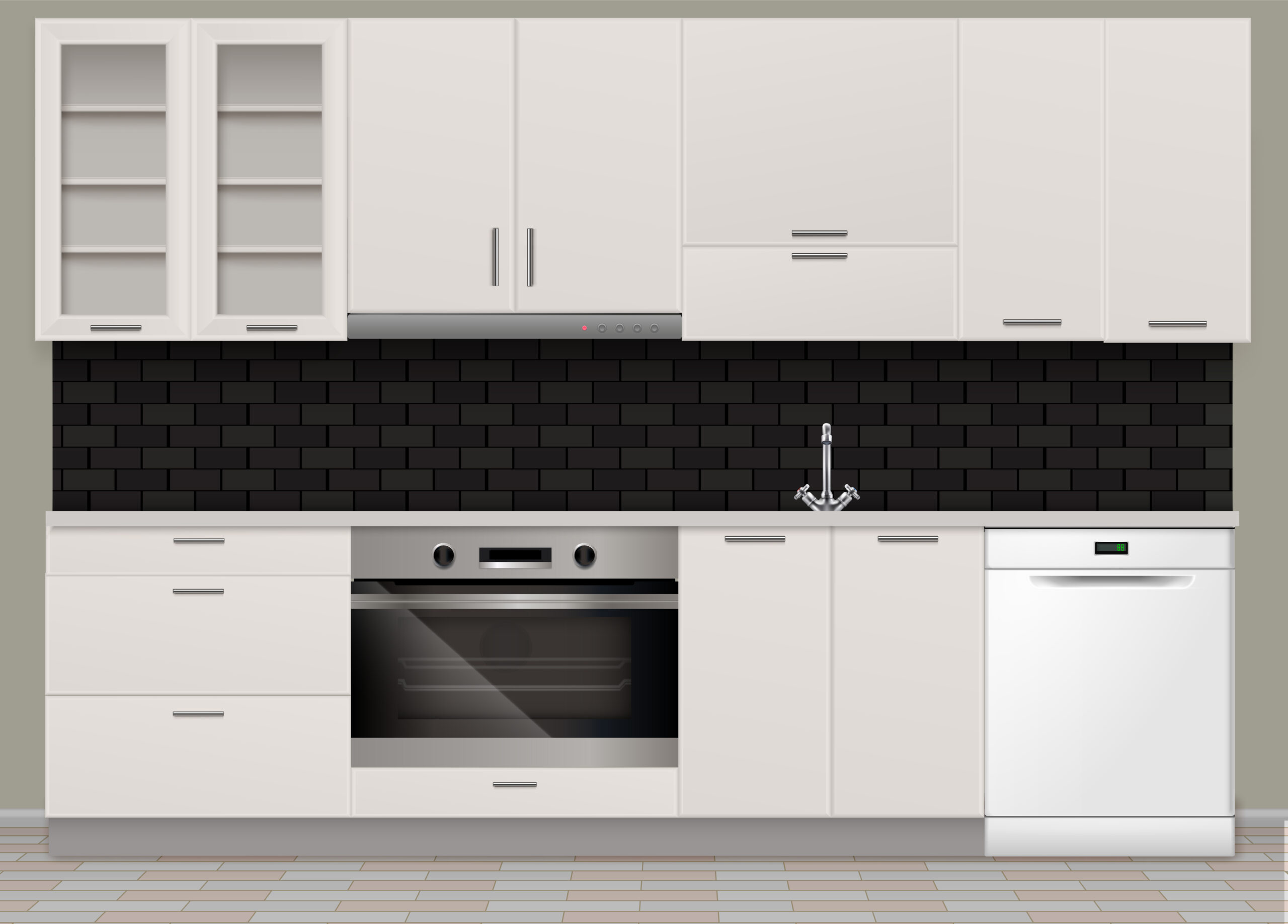 Straight Kitchen