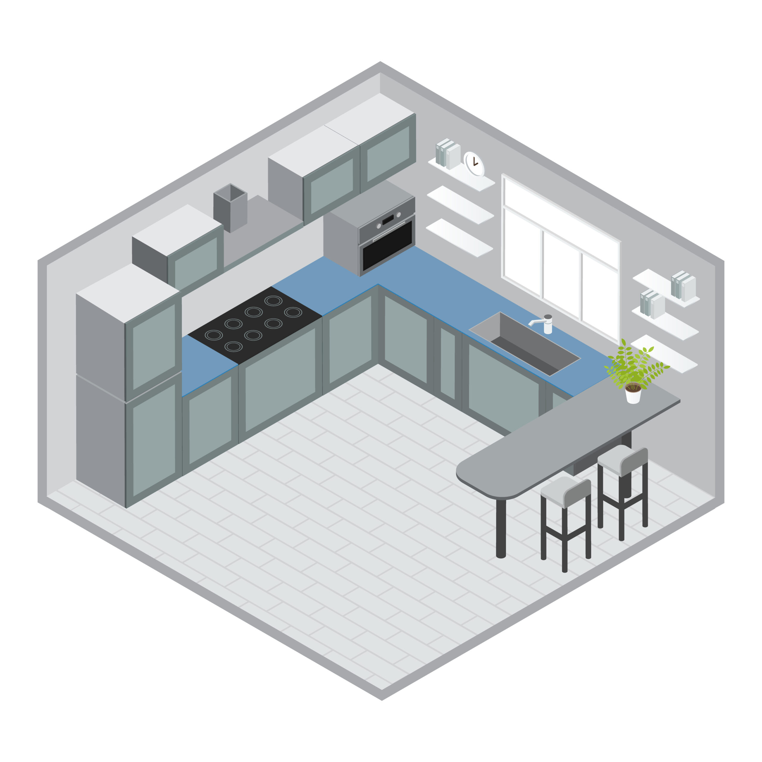 U Shape Kitchen