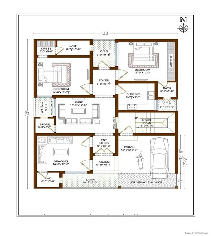 Interior floor plan